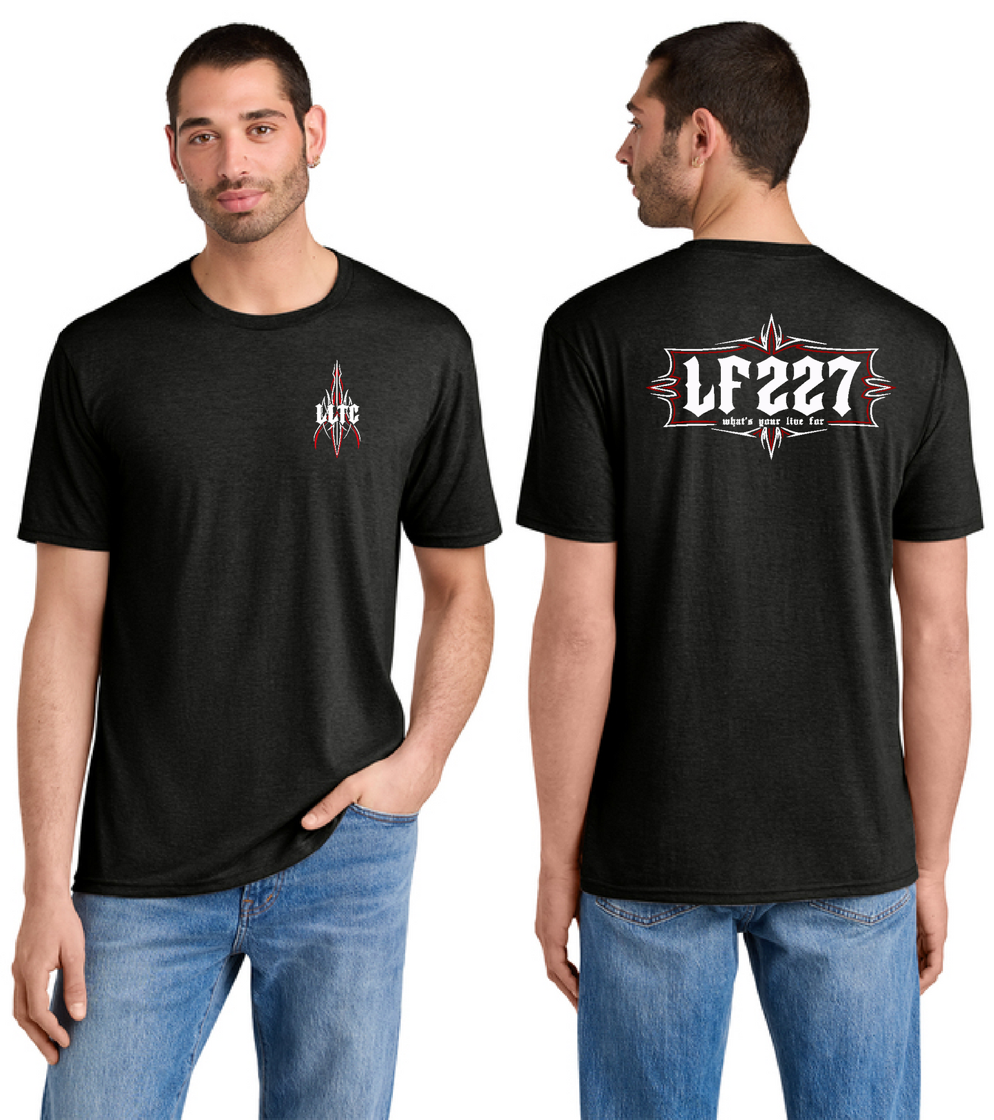 Live for 227 Rocket Pinstripe Tri-Blend Tee