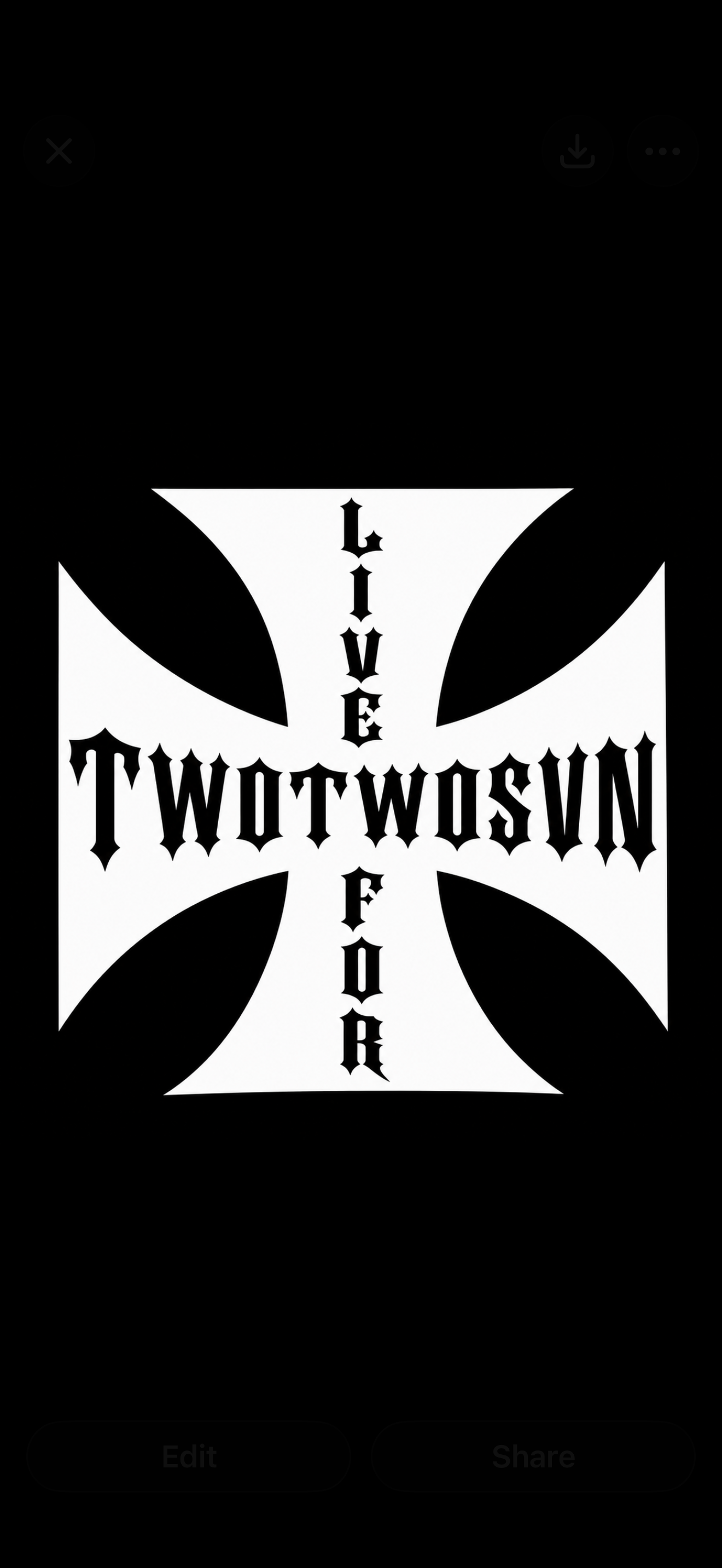 Two Two SVN Iron Cross Sticker