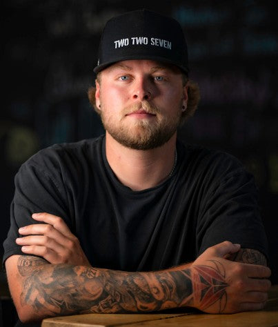 TWO TWO SEVEN Trucker Hat – Yupoong 5-Panel