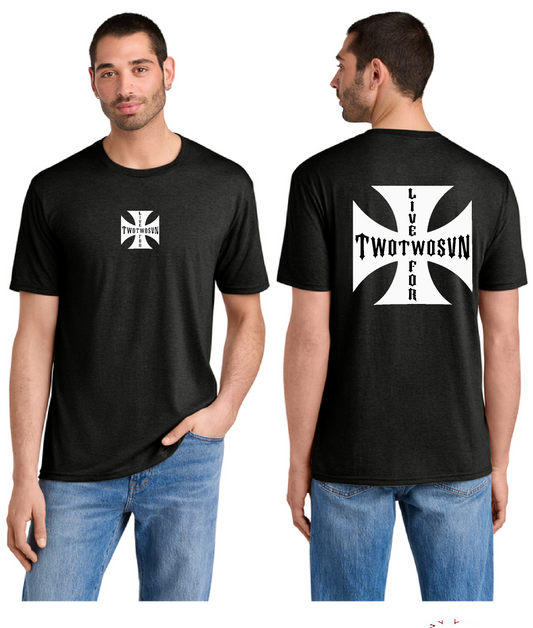 Live for 227 Iron Cross Tri-Blend Tee