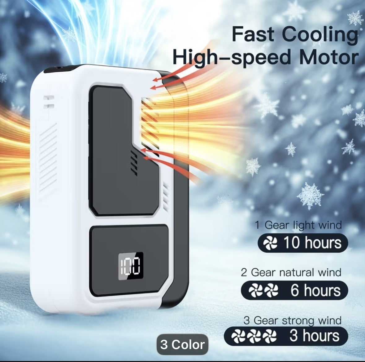 Portable Cooling Fan (rechargeable)