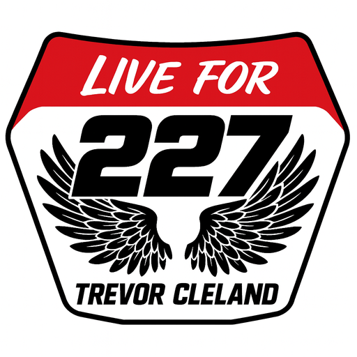 Live for 227 OG Number Plate Sticker